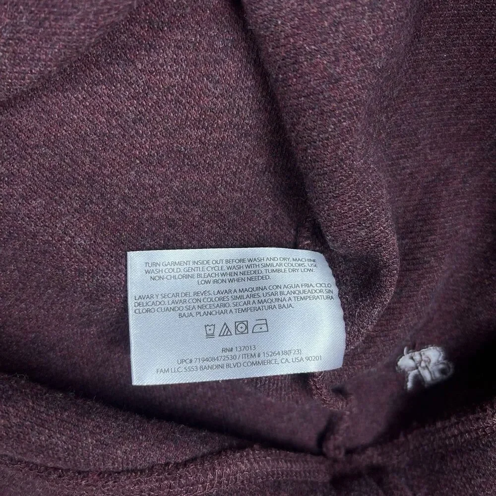 Banana Republic Men's Sweater Crew Neck 100% Cotton Long Sleeve Maroon Size L